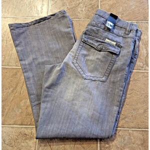 New Arrested Development sz 34 S Bill Boot Cut denim Jeans sulphar gray 32/29 J2